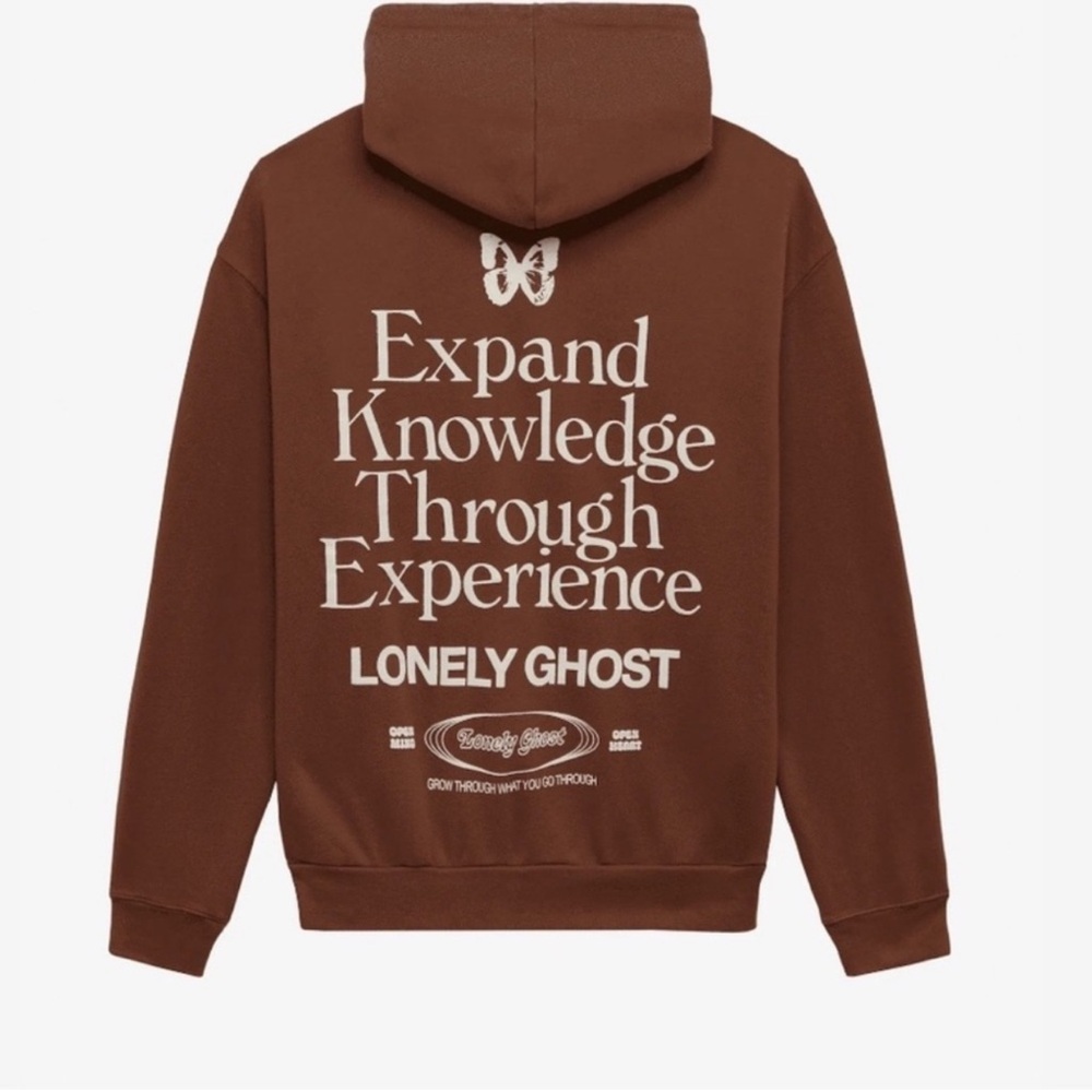 Brown Lonely Ghost Hoodie